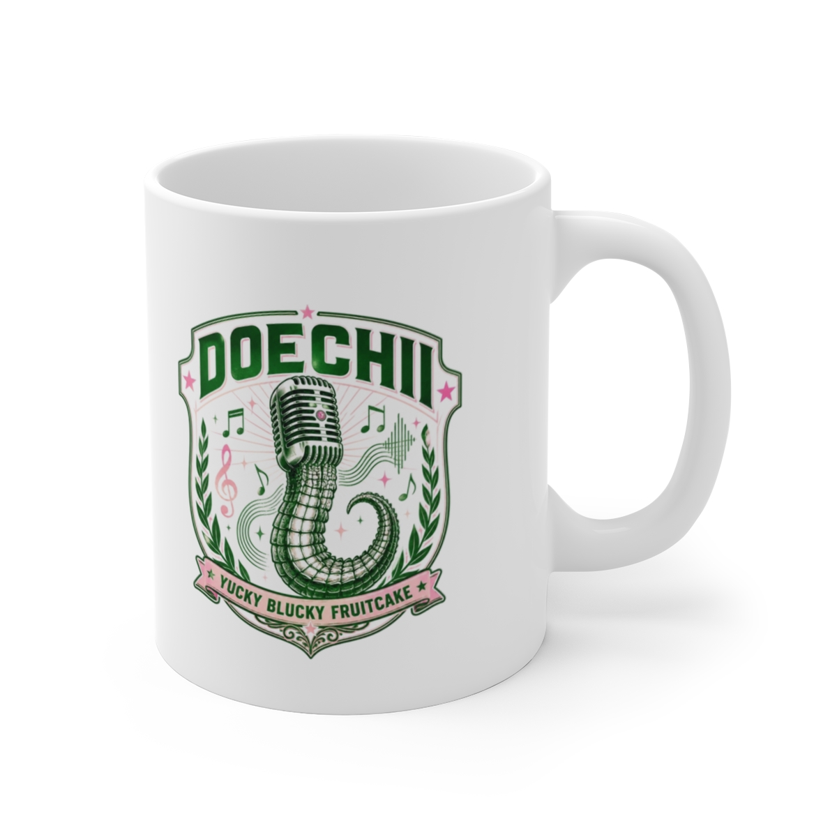 Doechii "Doechii - Yucky Blucky Fruitcake" White Mug - Official mugs merchandise