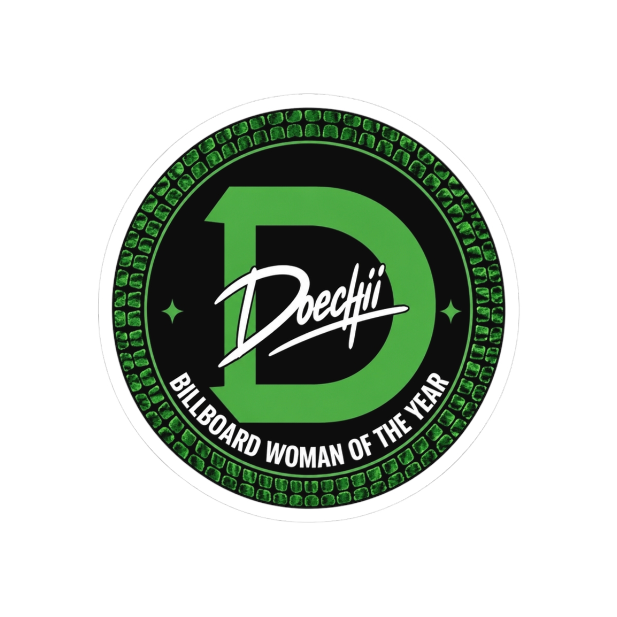 Doechii "Billboard Woman of the Year" Sticker - alternate angle 1, merchandise
