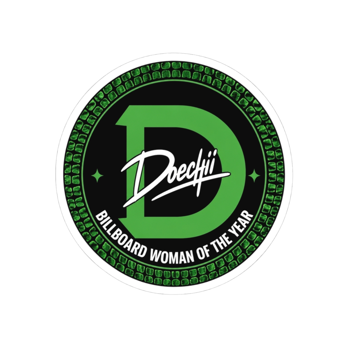 Doechii "Billboard Woman of the Year" Sticker - alternate angle 2, merchandise